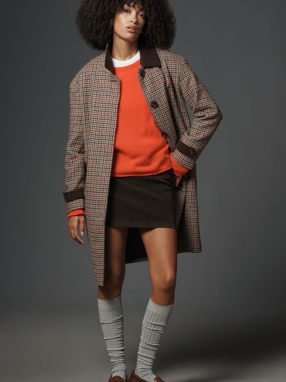 Anthropologie NVLT Houndstooth Barn Tooth